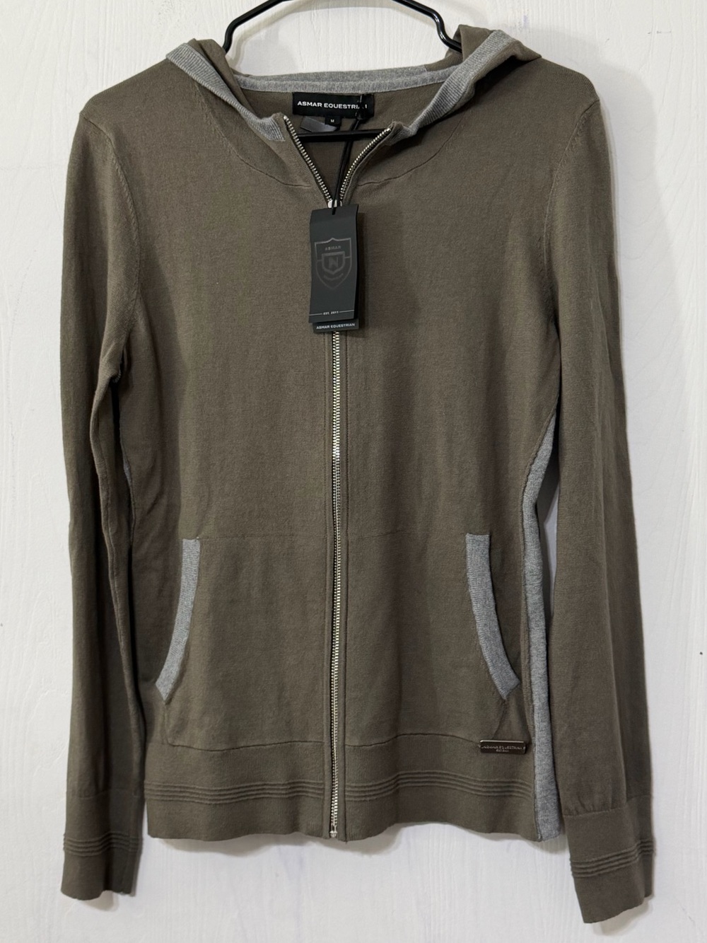 Noel Asmar Equestrian Riding Hoodie Zip Up Sweater